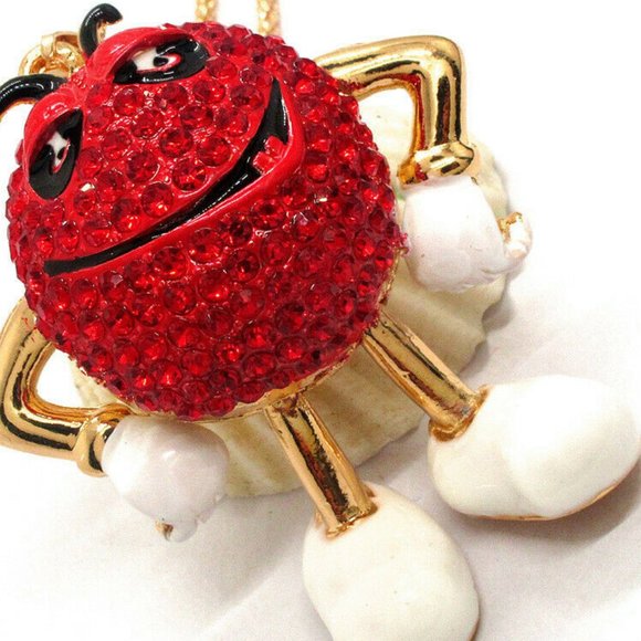 Cutey Patooty RED Candy PENDANT Necklace Arms and Legs MOVE - Picture 2 of 2